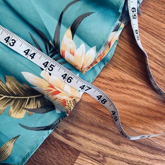 Two Palms Hawaiian Dress Ceres in Green Long Floral Size XL - Picture 6 of 6